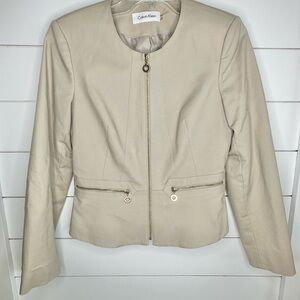 Calvin Klein Women's Beige Blazer